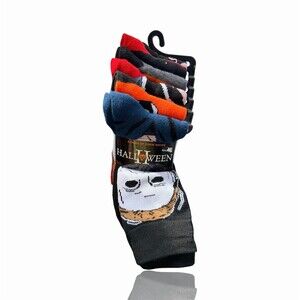 Universal Halloween II Michael Myers 6-Pair Crew Socks Set Unisex Size